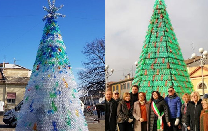 Albero Di Natale Con Bottiglie Di Plastica.Comuni Virtuosi L Albero Di Natale Quest Anno E Ecologico Plasticalike